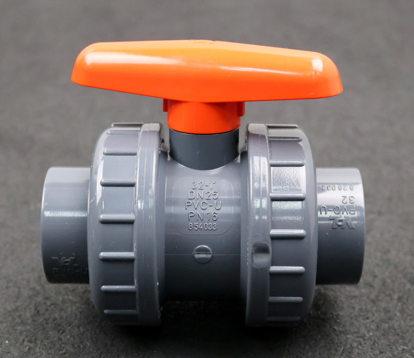 Bild des Artikels VDL-Kugelhahn-aus-PVC-U-8.54.033-32mm---1''-DN25-PN16-unbenutzt