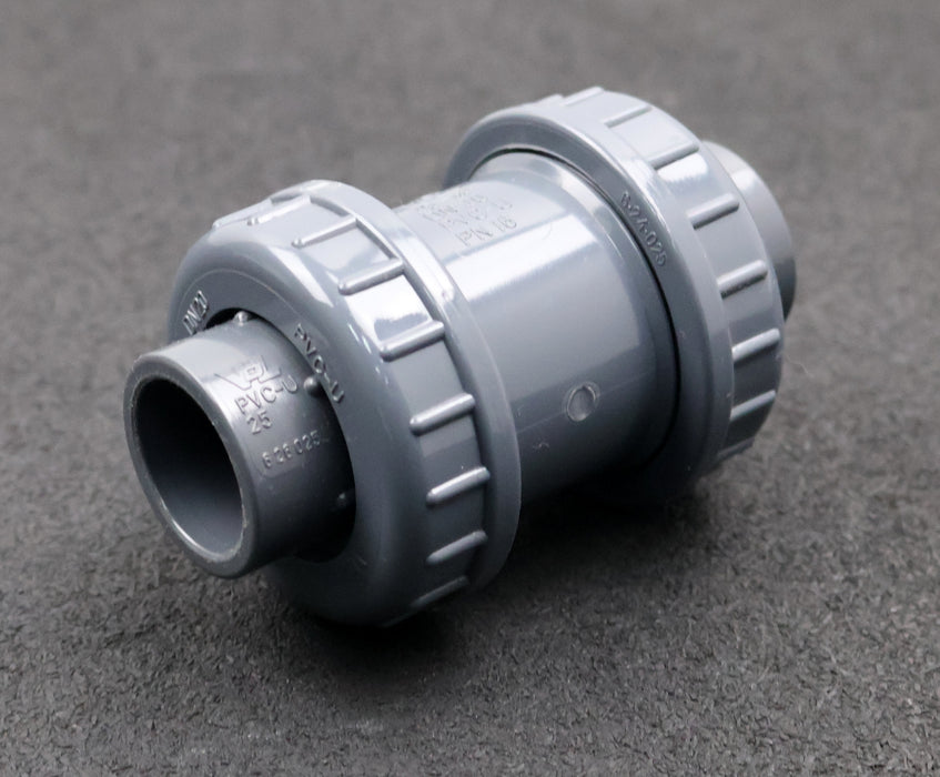 Bild des Artikels VDL-Rückschlagventil-aus-PVC-U-6.60.025-25mm---3/4''-DN20-PN16-unbenutzt