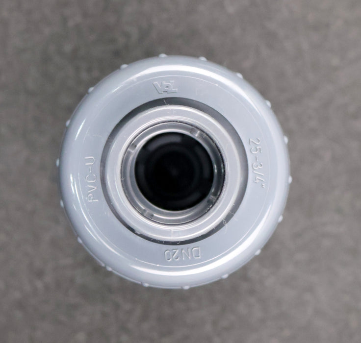 Bild des Artikels VDL-Rückschlagventil-aus-PVC-U-6.60.025-25mm---3/4''-DN20-PN16-unbenutzt