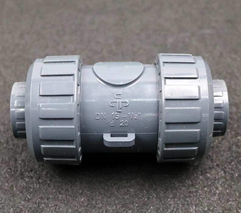 Bild des Artikels PRAHER-Rückschlagventil-aus-PVC-S4-121088-Ø20mm-DN15-PN16-unbenutzt-in-OVP