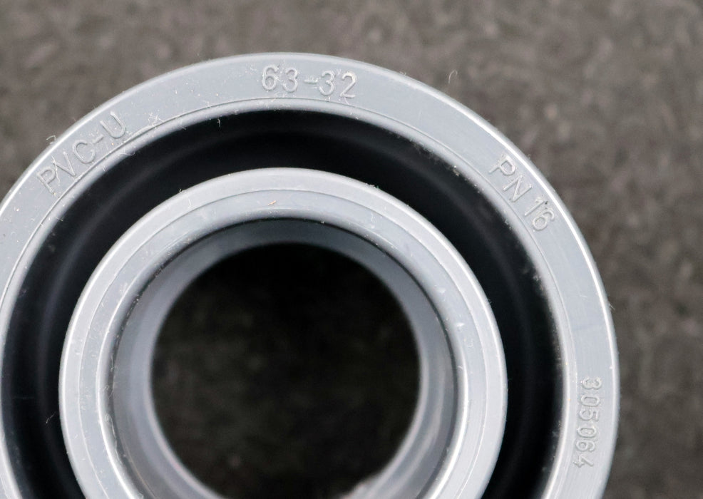 Bild des Artikels VDL-10x-Reduziermuffe-aus-PVC-U-3.05.063-63x32mm-PN16-unbenutzt