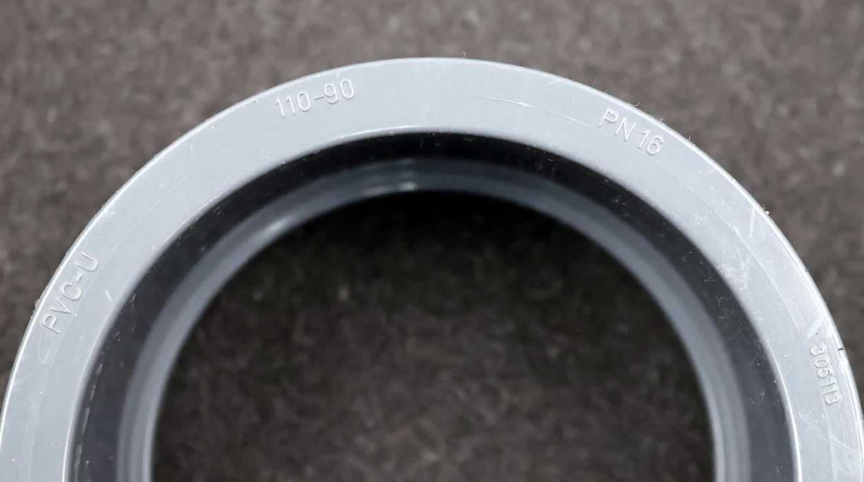 Bild des Artikels VDL-2x-Reduziermuffe-aus-PVC-U-3.05.113-110x90mm-PN16-unbenutzt
