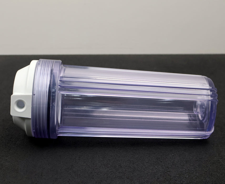 Bild des Artikels Wasserfilter-Gehäuse-Größe-10''-Anschlüsse-1/4''-IG-klare-Filtertasse-unbenutzt