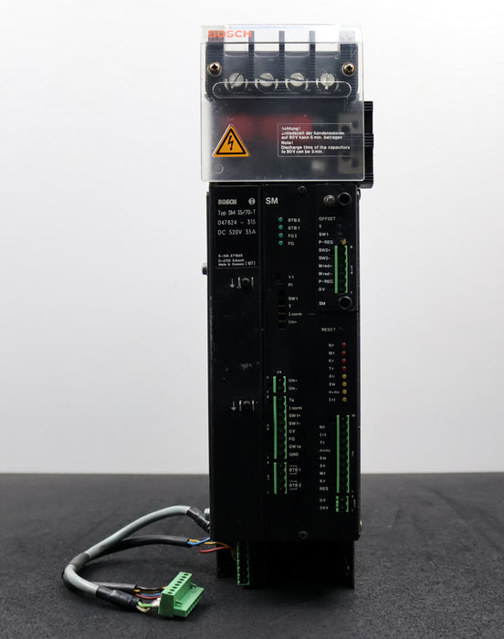 Bild des Artikels BOSCH-Servomodul-Typ-SM-35/70-T-047824-315-520VDC-35A-mit-Prüfkarte-gebraucht