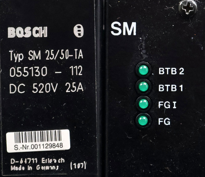 Bild des Artikels BOSCH-Servomodul-Typ-SM-25/50-T/A-055130-112-520VDC-25A-gebraucht