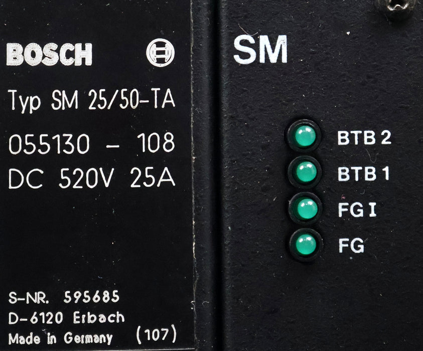 Bild des Artikels BOSCH-Servomodul-Typ-SM-25/50-T/A-055130-108-520VDC-25A-gebraucht