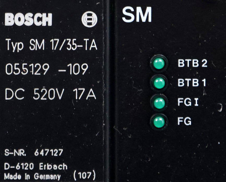 Bild des Artikels BOSCH-Servomodul-Typ-SM-17/35-T/A-055129-109-520VDC-17A-gebraucht