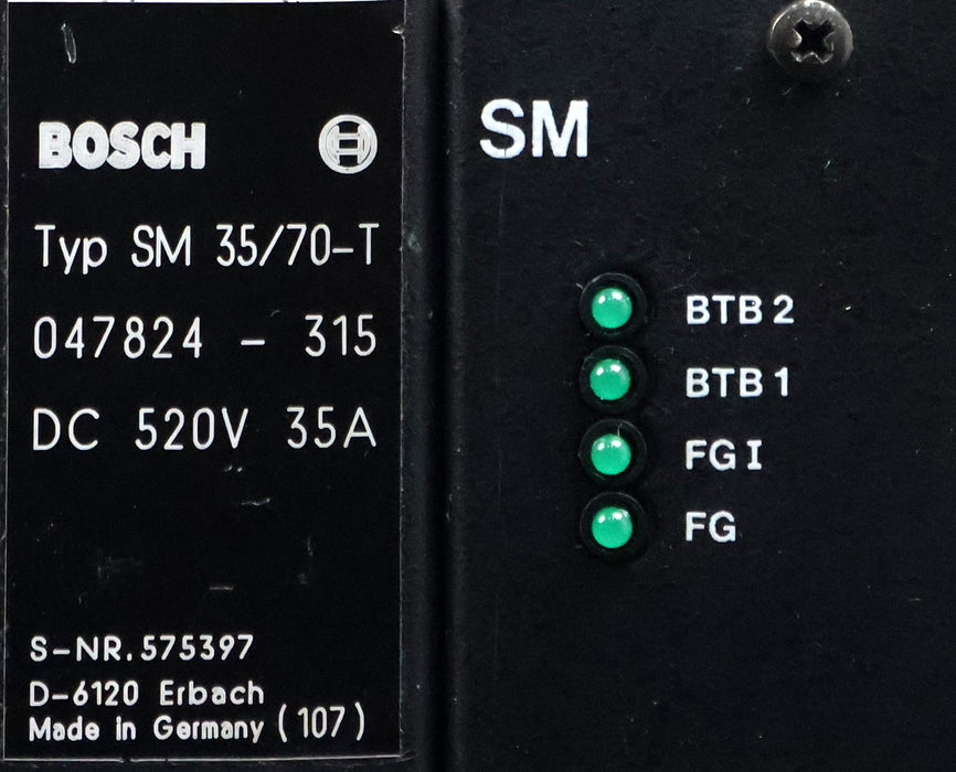 Bild des Artikels BOSCH-Servomodul-Typ-SM-35/70-T-047824-315-520VDC-35A-gebraucht-!-überholt-!