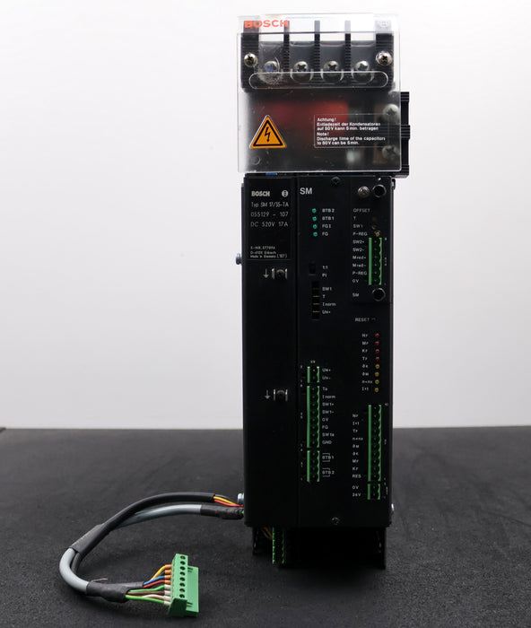 Bild des Artikels BOSCH-Servomodul-Typ-SM-17/35-T/A-055129-107-520VDC-17A-+-Prüfkarte-!-überholt-!
