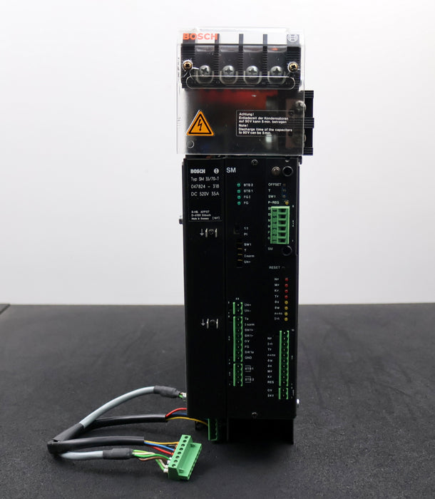 Bild des Artikels BOSCH-Servomodul-Typ-SM-35/70-T-047824-318-520VDC-35A-+-Prüfkarte-!-überholt-!