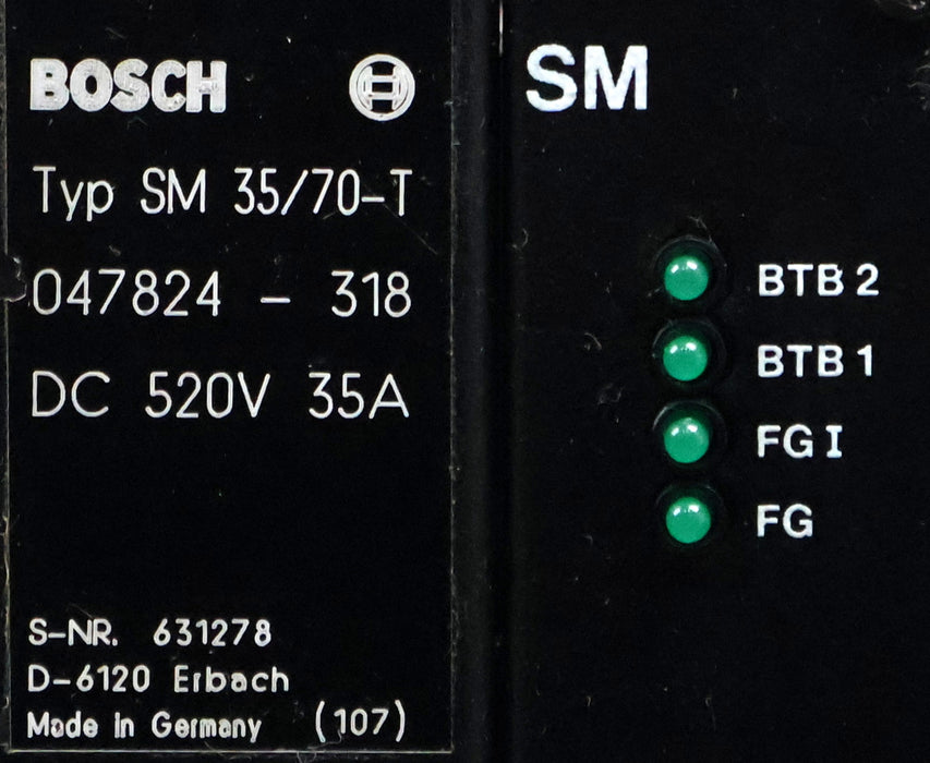 Bild des Artikels BOSCH-Servomodul-Typ-SM-35/70-T-047824-318-520VDC-35A-used-/-overhauled-/-tested