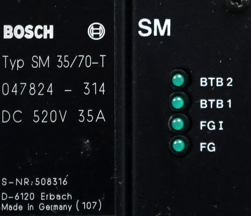 Bild des Artikels BOSCH-Servomodul-Typ-SM-35/70-T-047824-314-520VDC-35A-used-/-overhauled-/-tested