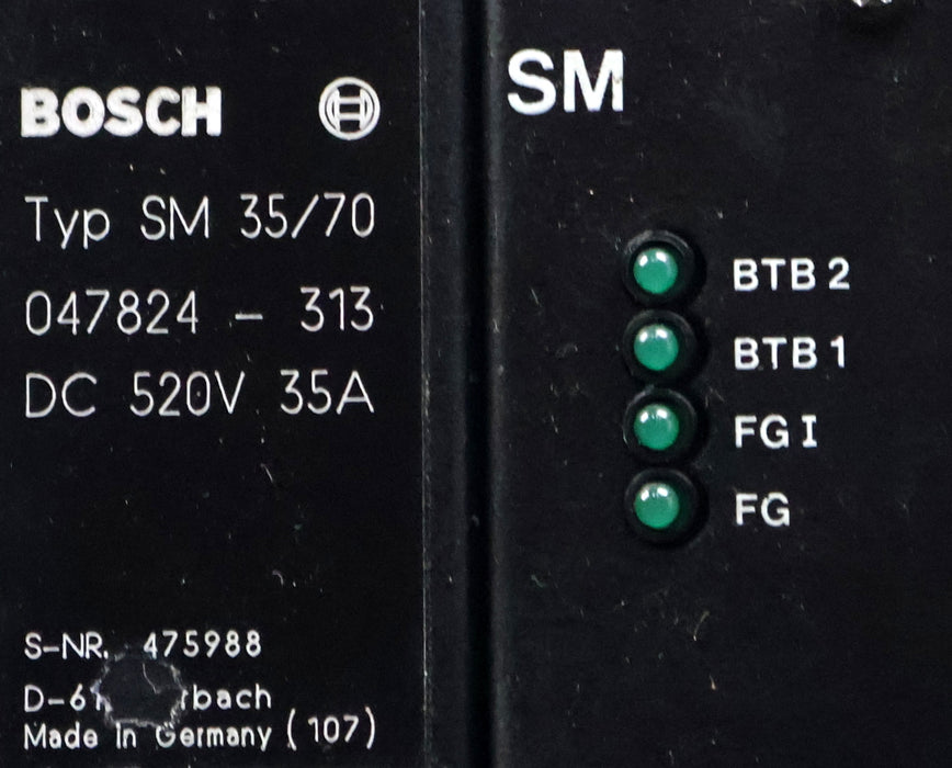 Bild des Artikels BOSCH-Servomodul-Typ-SM-35/70-T-047824-313-520VDC-35A-used-/-overhauled-/-tested