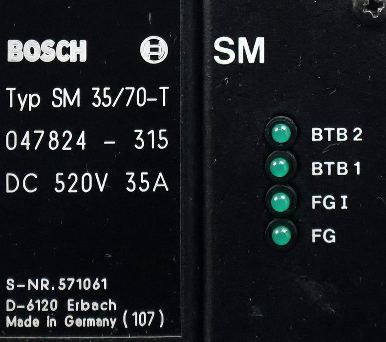 Bild des Artikels BOSCH-Servomodul-Typ-SM-35/70-T-047824-315-520VDC-35A-used-/-overhauled-/-tested