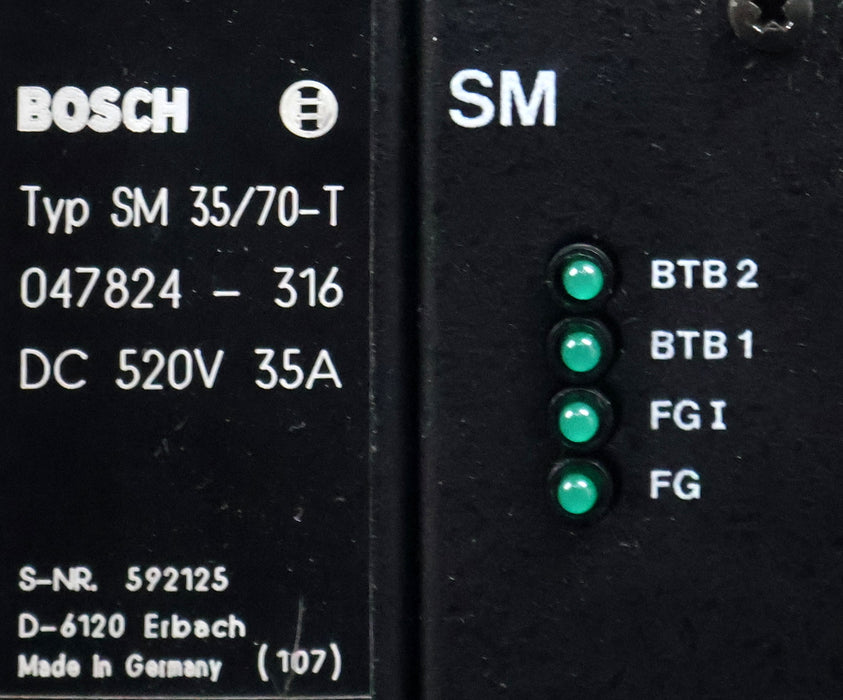 Bild des Artikels BOSCH-Servomodul-Typ-SM-35/70-T-047824-316-520VDC-35A-used-/-overhauled-/-tested