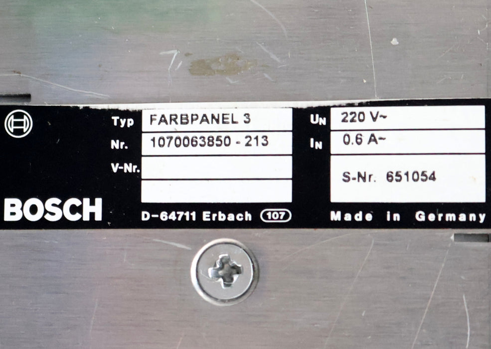 Bild des Artikels BOSCH-Farbpanel-3-CC-320-1070063850-213-220VAC-0,6A-used-/-overhauled-/-tested