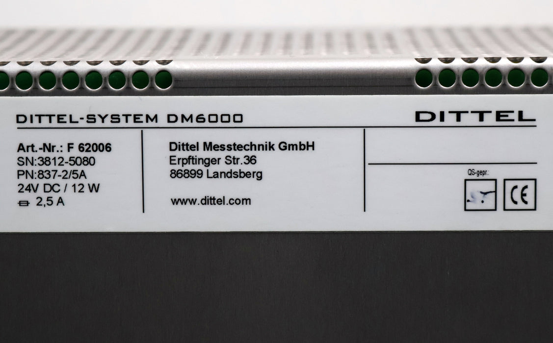 Bild des Artikels DITTEL-SYSTEM-DM-6000-(MARPOSS)-Prozessüberwachungsmodul-Art.Nr.-F-62006-24VDC
