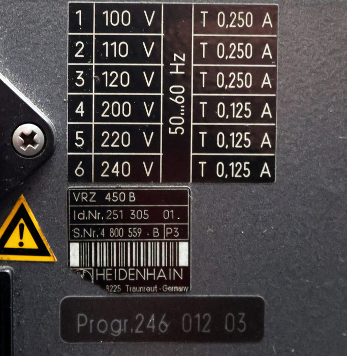 Bild des Artikels HEIDENHAIN-Meßwertanzeige-VRZ-450-B-Id.Nr.-251-305-01-gebraucht
