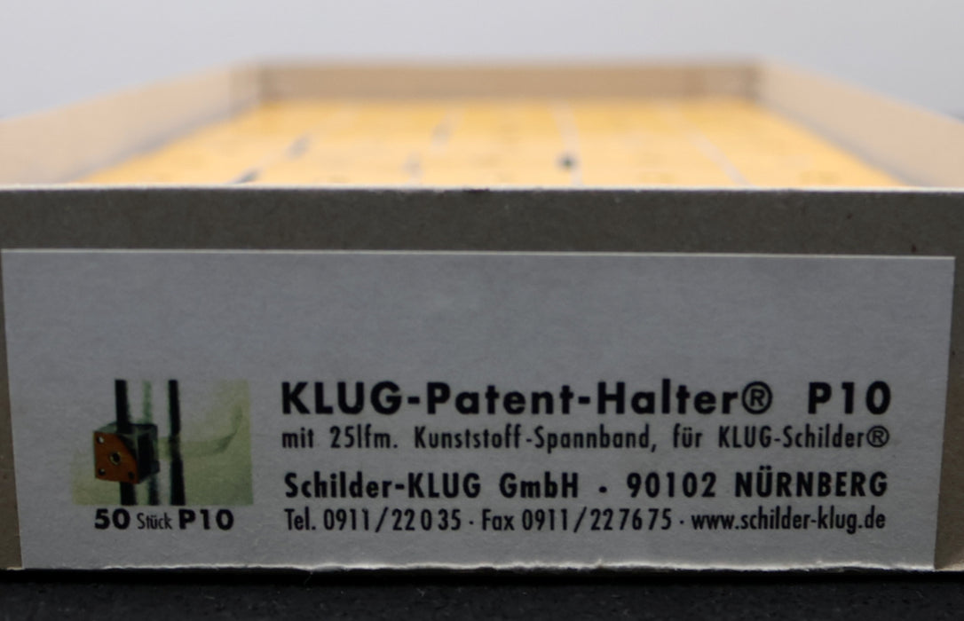 Bild des Artikels SCHILDER-KLUG-Rohrkennzeichnung-50x-Schilder+Klarsichtabdeckung+Halter+Band