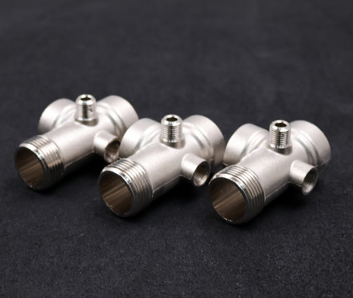 Bild des Artikels 3x-5-Wege-Anschluss-für-Membrannausdehnungsgefäße-aus-Messing-Anschlussgrößen