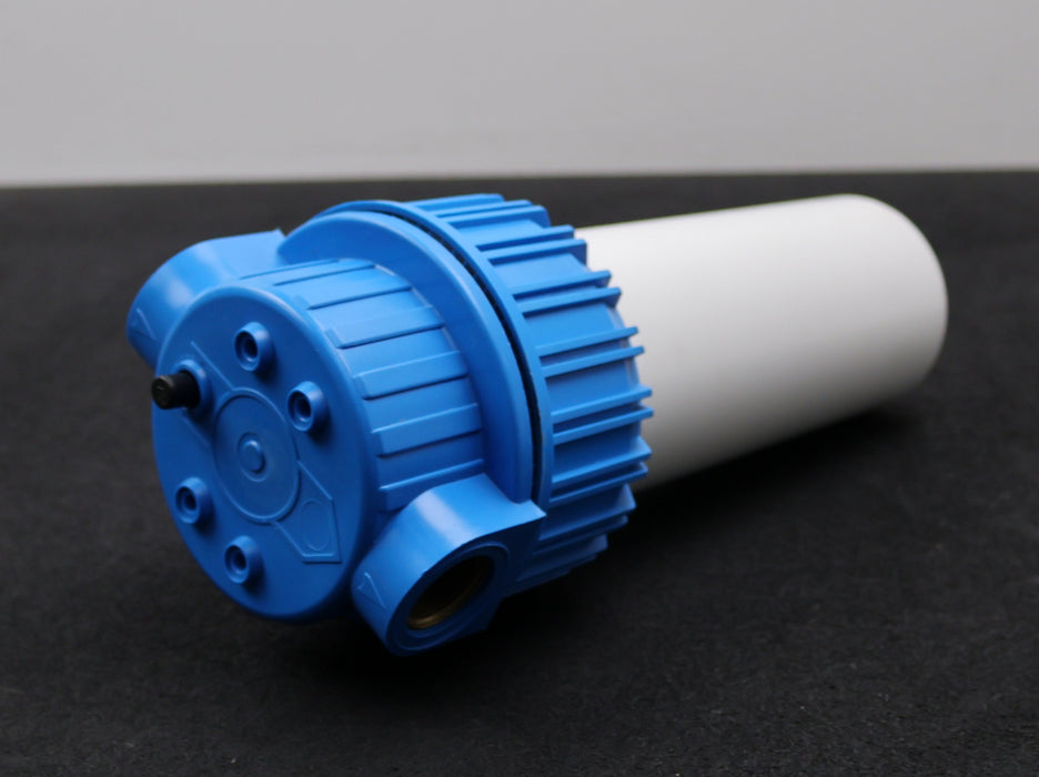 Bild des Artikels Filtergehäuse-10"-Anschlüsse-3/4''-IG-Tasse-weiß-Deckel-Blau-unbenutzt