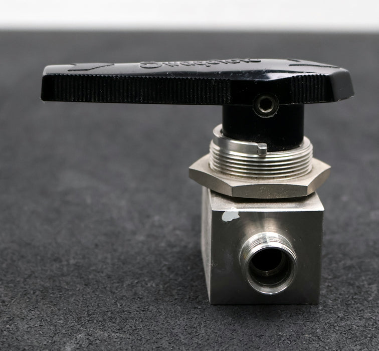 Bild des Artikels SWAGELOK-Kugelhahn-SS-45S8-aus-Edelstahl-172bar-37°C-10,3mm-gebraucht