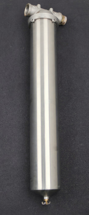 Bild des Artikels 20''-Edelstahl-Filtergehäuse-Anschluß-1''-IG-Abmessungen-640x-Ø105,7mm-gebraucht