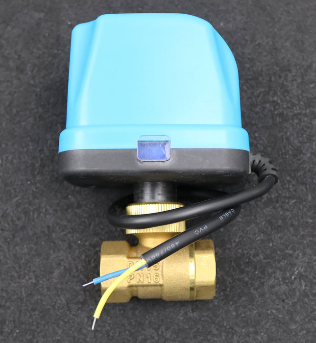 Bild des Artikels 2-Wege-Kugelhahn-elektrisch-Model-HDQ-12-24VDC-50/60Hz-IP54-6Nm-DN15-PN16-1/2''