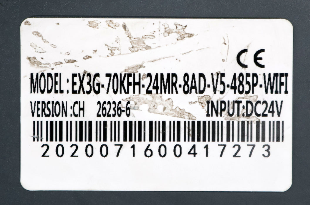 Bild des Artikels 7"-Touch-Screen-EX3G-70KFH-24MR-8AD-V5-485P-WIFI-Version-CH-26236-6-Input-24VDC