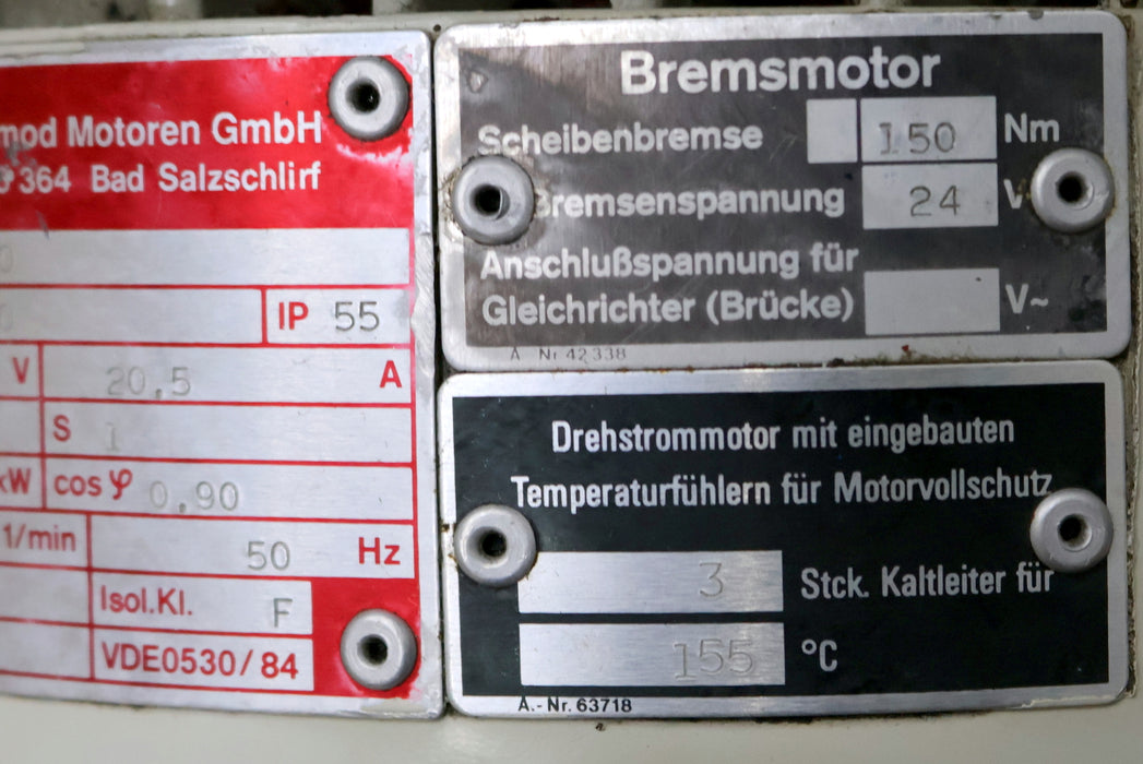 Bild des Artikels EMOD-Achsmotor-mit-Bremse-Typ-B160M/2T-L150-Motor-Nr.-3573070-IP55-400V