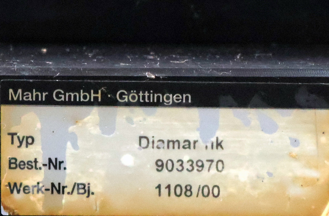 Bild des Artikels MAHR-MWF-DIAMAR-nk-Best.Nr.-9033970-Verzahnungsprüfgerät-mit-Plananschlag-BJ`00