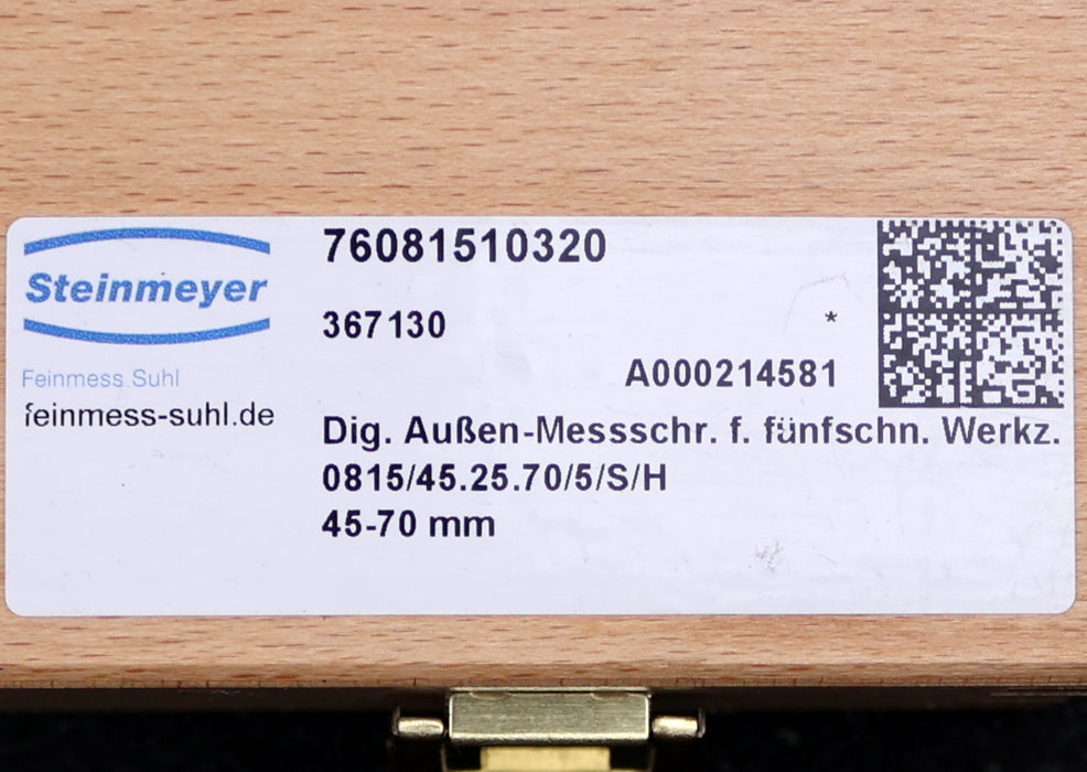 Bild des Artikels STEINMEYER-Digitale-Dreipunkt-Messschraube-BMS3624-für-AußenØ-45-70mm