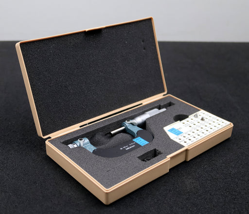 Bild des Artikels MITUTOYO-Gewinde-Messschraube-No.-126-126-mit-Messeinsätzen-126-804-M4C-und-M4V