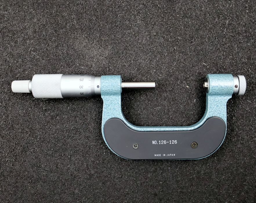 Bild des Artikels MITUTOYO-Gewinde-Messschraube-No.-126-126-mit-Messeinsätzen-126-804-M4C-und-M4V