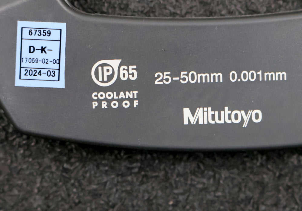 Bild des Artikels MITUTOYO-DIGIMATIC-Digitale-Bügelmessschraube-No.-323-251-für-Ø-25-50mm