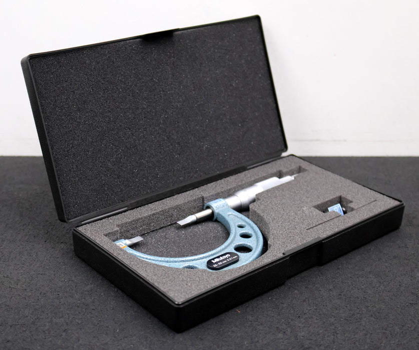 Bild des Artikels MITUTOYO-Bügelmessschraube-No.-122-102-mit-schmalen-Messflächen-für-Ø-25-50mm