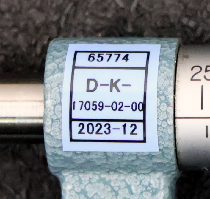 Bild des Artikels MITUTOYO-Bügelmessschraube-No.-122-102-mit-schmalen-Messflächen-für-Ø-25-50mm