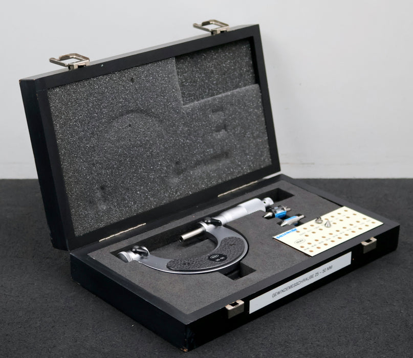 Bild des Artikels MITUTOYO-Gewinde-Messschraube-Art.Nr.-9906431-40Z-mit-Messeinsätzen