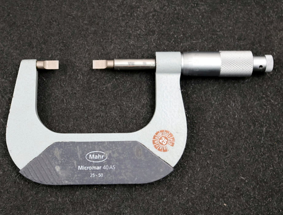 Bild des Artikels MAHR-MICROMAR-40AS-Bügelmessschraube-No.-4134201-mit-schmalen-Messflächen