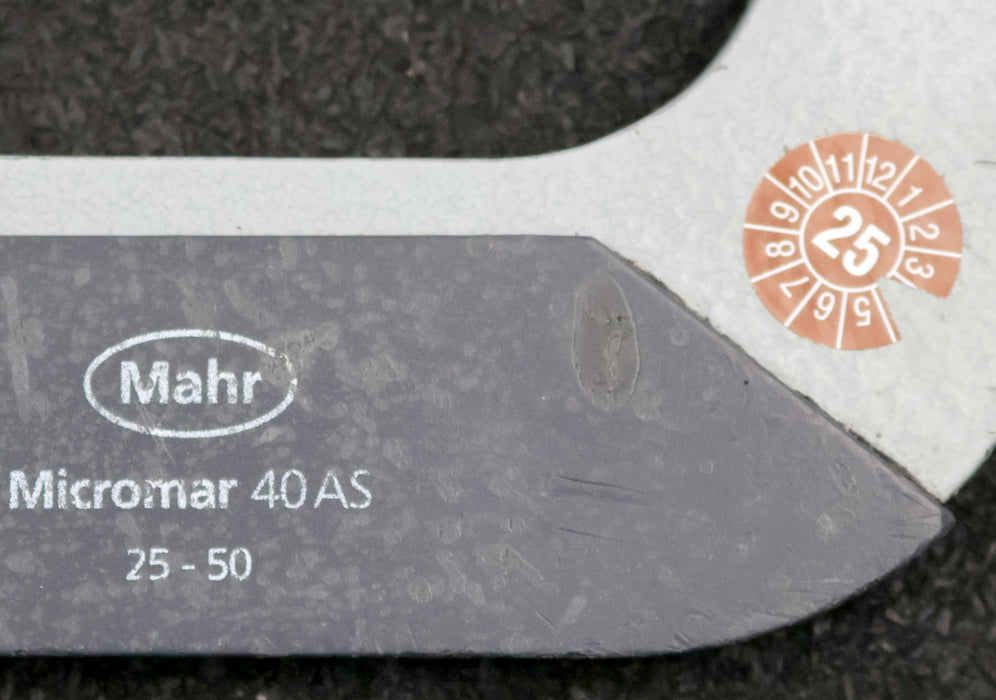 Bild des Artikels MAHR-MICROMAR-40AS-Bügelmessschraube-No.-4134201-mit-schmalen-Messflächen