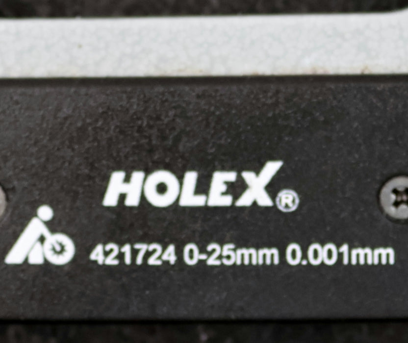 Bild des Artikels HOLEX-HOFFMANN-Digitale-Bügelmessschraube-No.-421724-schmale-Messflächen