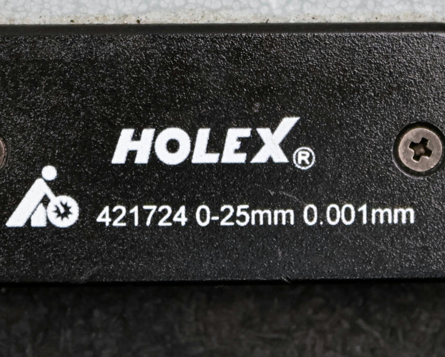 Bild des Artikels HOLEX-HOFFMANN-Digitale-Bügelmessschraube-No.-421724-mit-schmalen-Messflächen