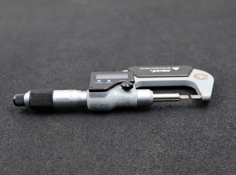 Bild des Artikels HOLEX-HOFFMANN-Digitale-Bügelmessschraube-No.-421724-mit-schmalen-Messflächen