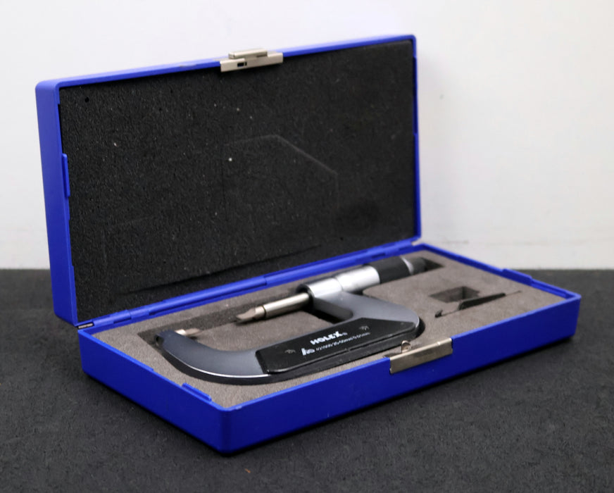 Bild des Artikels HOLEX-HOFFMANN-Nuten-Bügelmessschraube-No.-421900-mit-schmalen-Messflächen