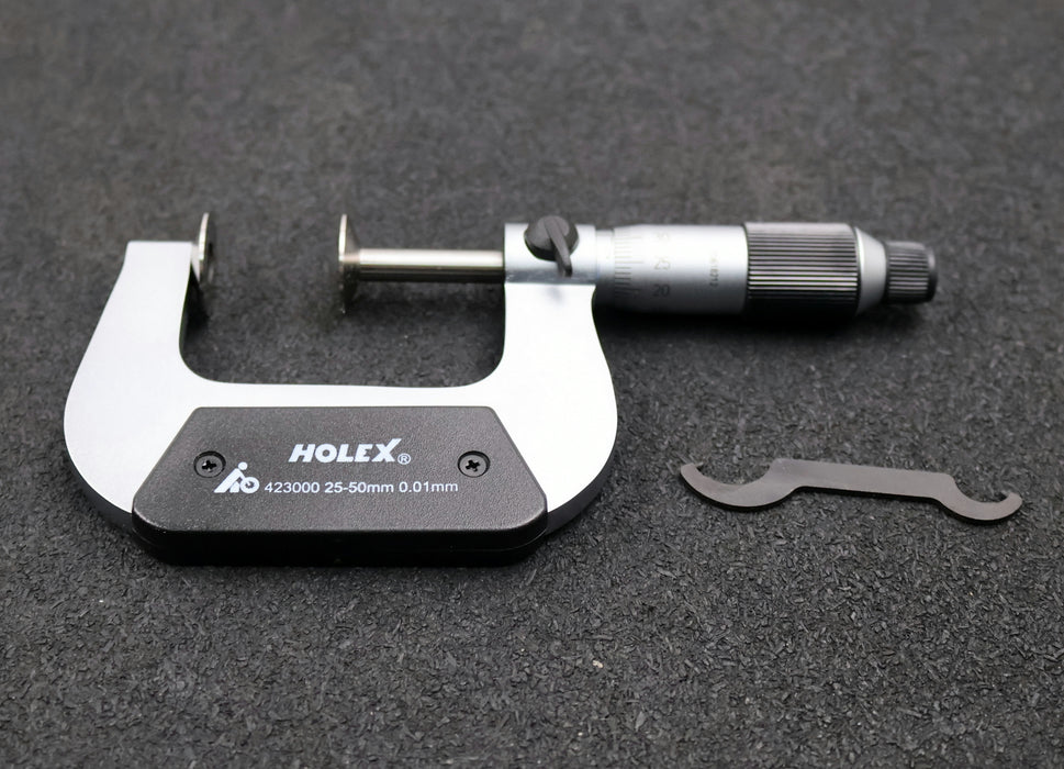 Bild des Artikels HOLEX-HOFFMANN-Zahnweiten-Bügelmessschraube-No.-423000-für-Ø-25-50mm