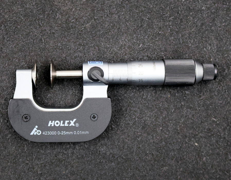 Bild des Artikels HOLEX-HOFFMANN-Zahnweiten-Bügelmessschraube-No.-423000-für-Ø-0-25mm
