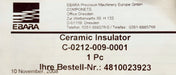 Bild des Artikels EBARA-Ceramic-Insulator-C-0212-009-0001-unbenutzt-in-OVP