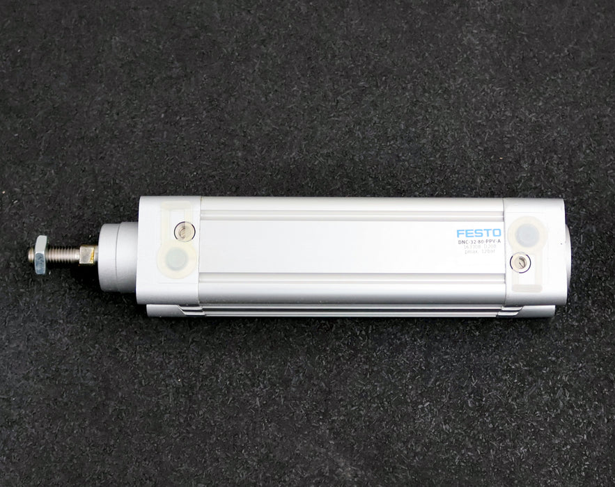 Bild des Artikels FESTO-Pneumatik-Zylinder-DNC-32-80-PPC-A-ID-163308-pmax.-=-12bar-Hub-80mm