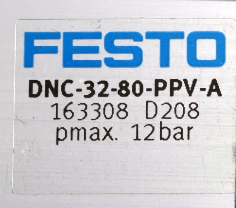 Bild des Artikels FESTO-Pneumatik-Zylinder-DNC-32-80-PPC-A-ID-163308-pmax.-=-12bar-Hub-80mm