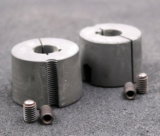 Bild des Artikels 2x-konische-Spannbuchse-Taper-bush-1615/20-BohrungsØ-20mm-24.162.020-aus-Stahl